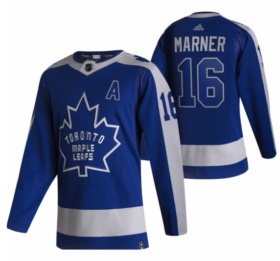 Men's Toronto Maple Leafs #16 Mitchell Marner 2020/2021 Blue Reverse Retro Special Edition Stitched Jersey Men's Toronto Maple Leafs #16 Mitchell Marner 2020/2021 Blue Reverse Retro Special Edition Stitched Jersey